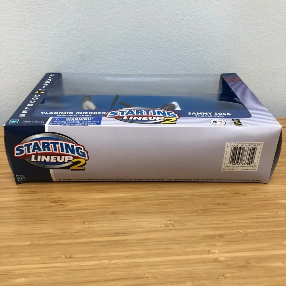Hasbro Starting Lineup 2‎ MLB Guerrero Sosa Classic Doubles Figures 2000 Blue